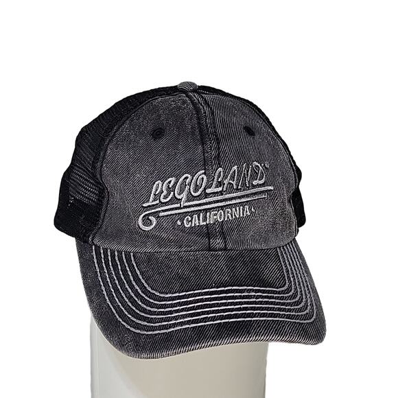 Lego Land California Black Denim Trucker Hat - Picture 1 of 9